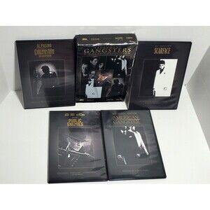 Gangster 5-Movie DVD Lot Scarface Carlito’s Way American Public Enemies